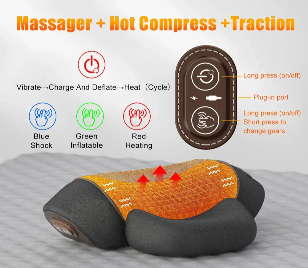 Heated Neck Massager Pillow